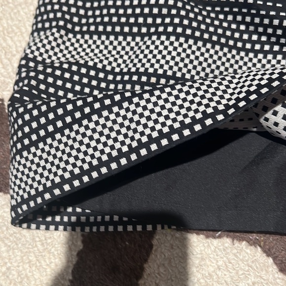 Loft black and white squares mini skirt size 10 - Picture 5 of 5